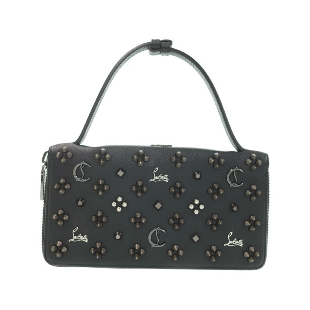 Christian Louboutin Panettone Multi Stud Travel Round Zipper Long Wallet